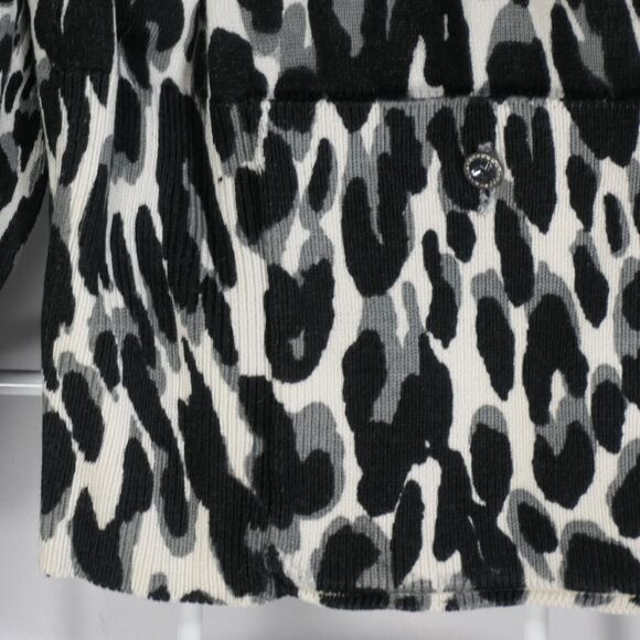 Calvin Klein Cardigan Sweater Women 1X Silk Blend Rhinestone Button Pockets - Picture 5 of 10